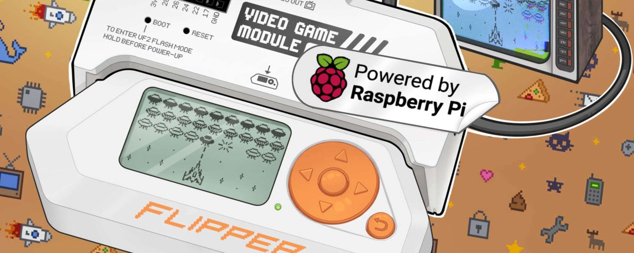 Flipper Zero: Video Game Module con Raspberry Pi