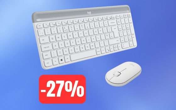 Kit tastiera e mouse Logitech in OTTIMO SCONTO su Amazon (-27%)