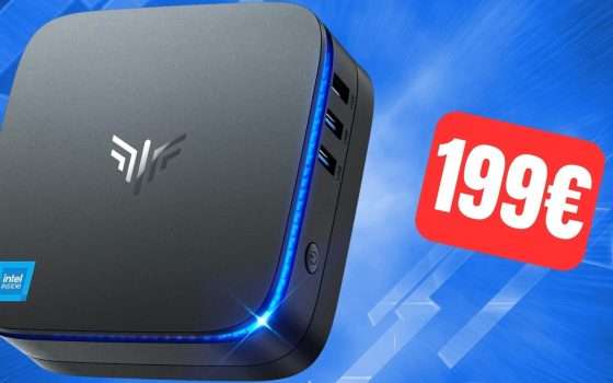 Mini PC con 16GB di RAM e SSD da 512GB a soli 199€ su Amazon