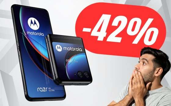 SCONTO FOLLE del -42% per il Pieghevole Motorola RAZR 40 Ultra!