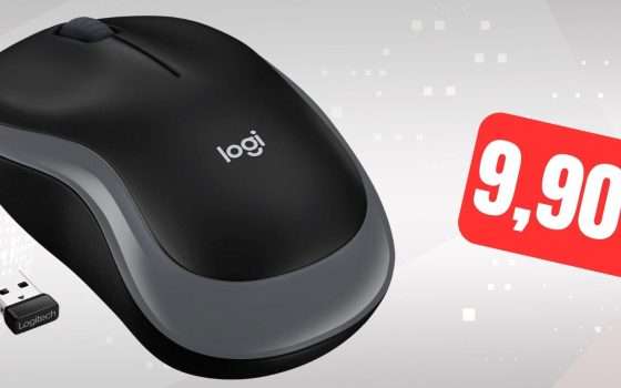 Mouse Logitech bluetooth piccolo e silenziosissimo a meno di 10€