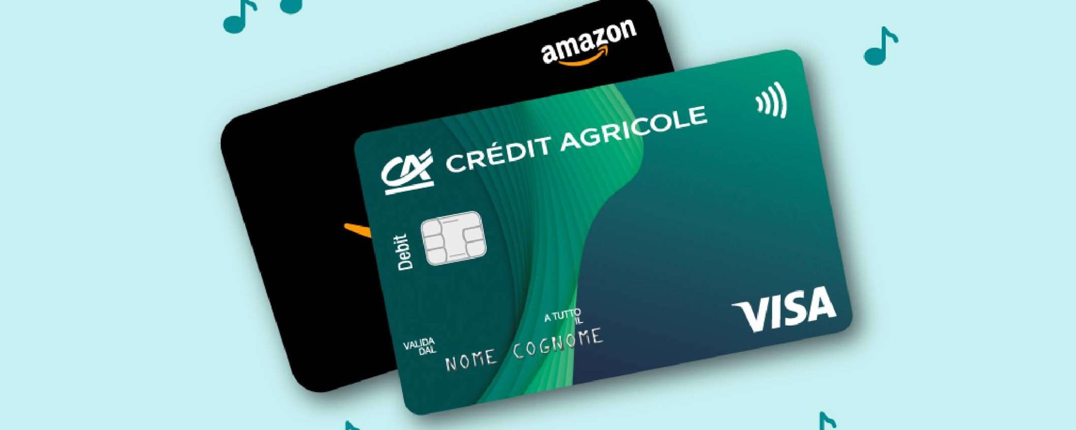 Conto Online Crédit Agricole: canone zero e Buoni Regalo Amazon.it