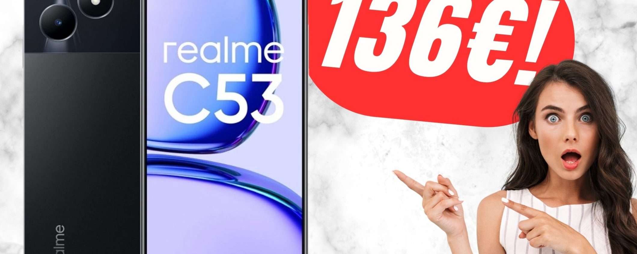 SCONTO FOLLE sullo Smartphone Realme C53 grazie a questo COUPON!