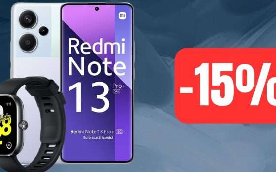 Redmi Note 13 Pro+ e Redmi Watch 4: offerta CLAMOROSA sul bundle