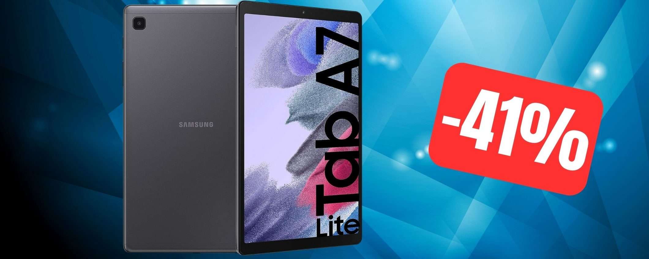 Samsung Galaxy Tab A7 Lite: ottimo tablet in MEGA SCONTO Amazon (-41%)