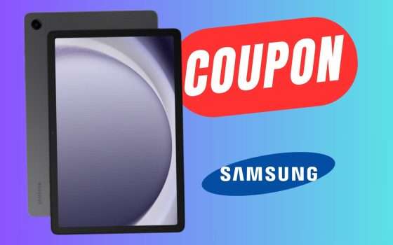 Samsung Galaxy Tab A9+ scende SOTTO I 200€ grazie al COUPON!