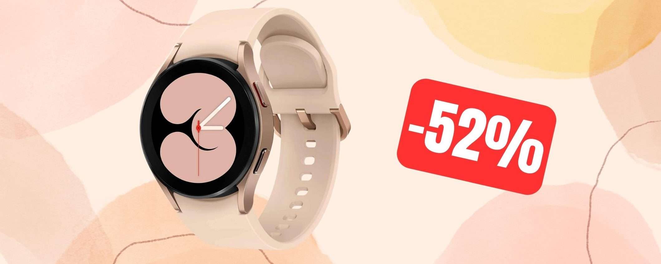 Samsung Galaxy Watch4 è in SUPER SCONTO su Amazon (-52%)