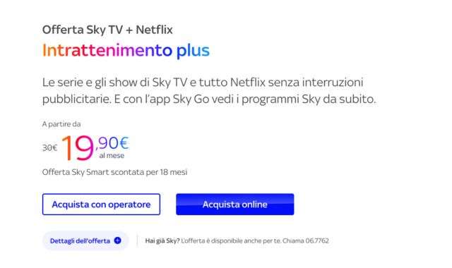 Sky TV e Netflix Intrattenimento Plus febbraio 2024