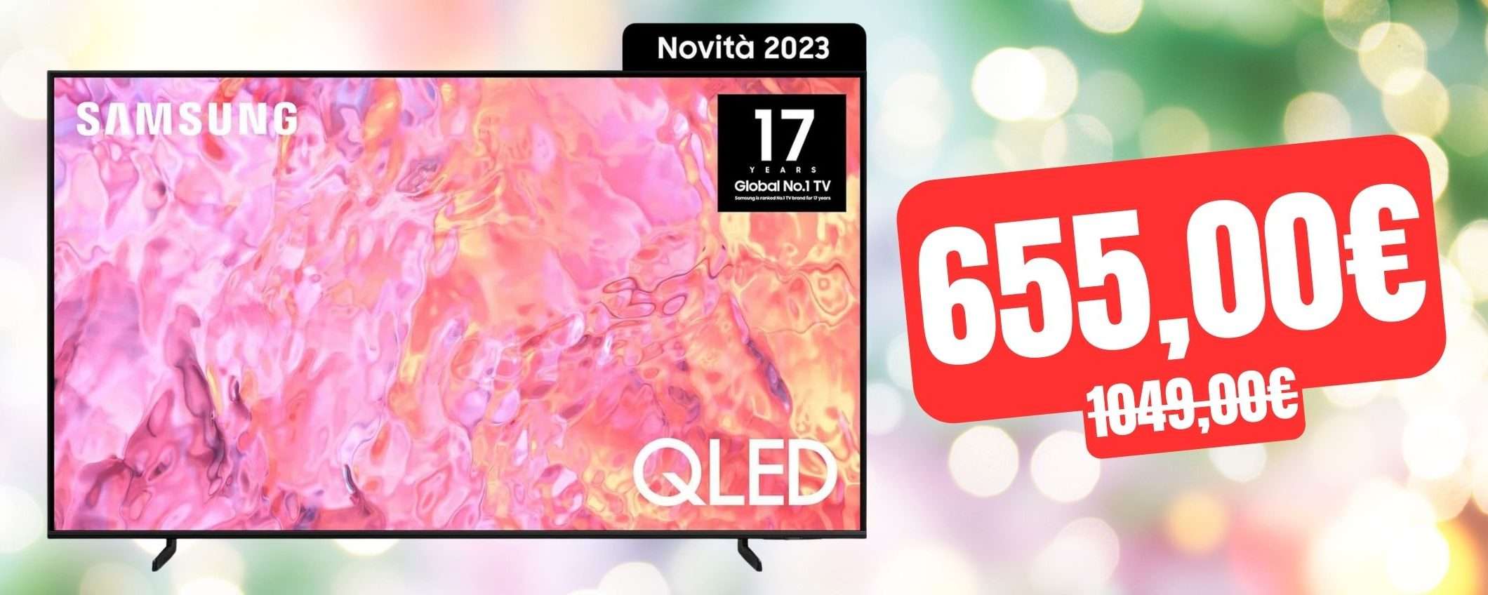 Smart TV Samsung 2023: 55 pollici, 4K e QLED in OTTIMO SCONTO