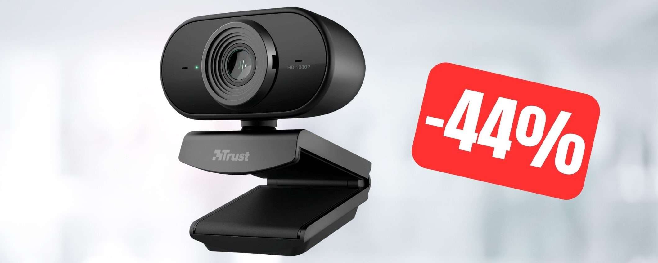 Prezzo CROLLATO su Amazon per questa webcam Trust Full HD