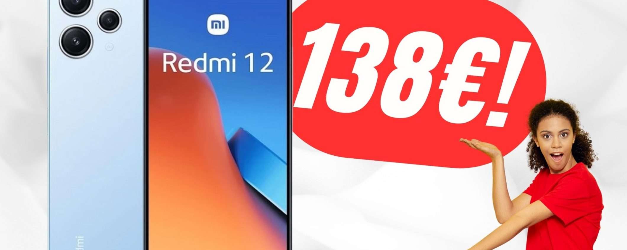 Xiaomi Redmi 12 a solo 138€ grazie al COUPON ESCLUSIVO