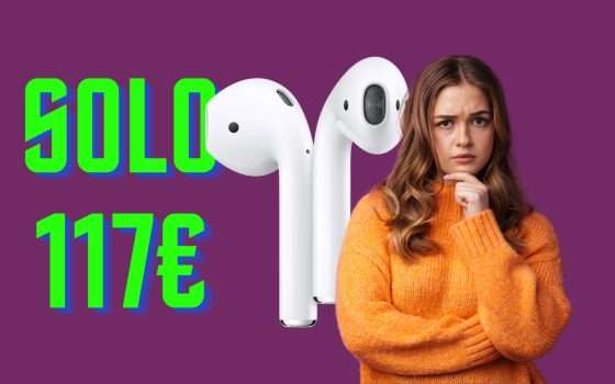 Apple AirPods 2 a soli 117€: vanno a RUBA su Amazon