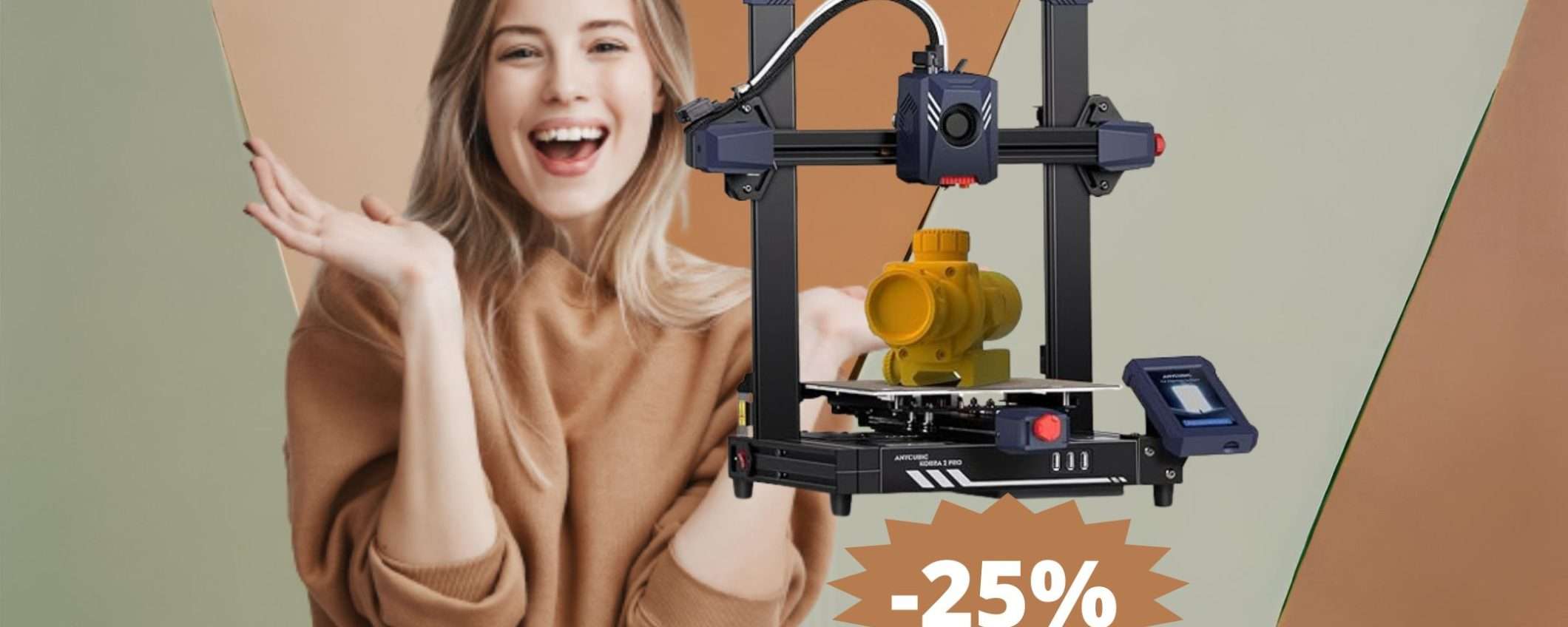 ANYCUBIC Kobra 2 Pro: sconto ESCLUSIVO del 25% su Amazon