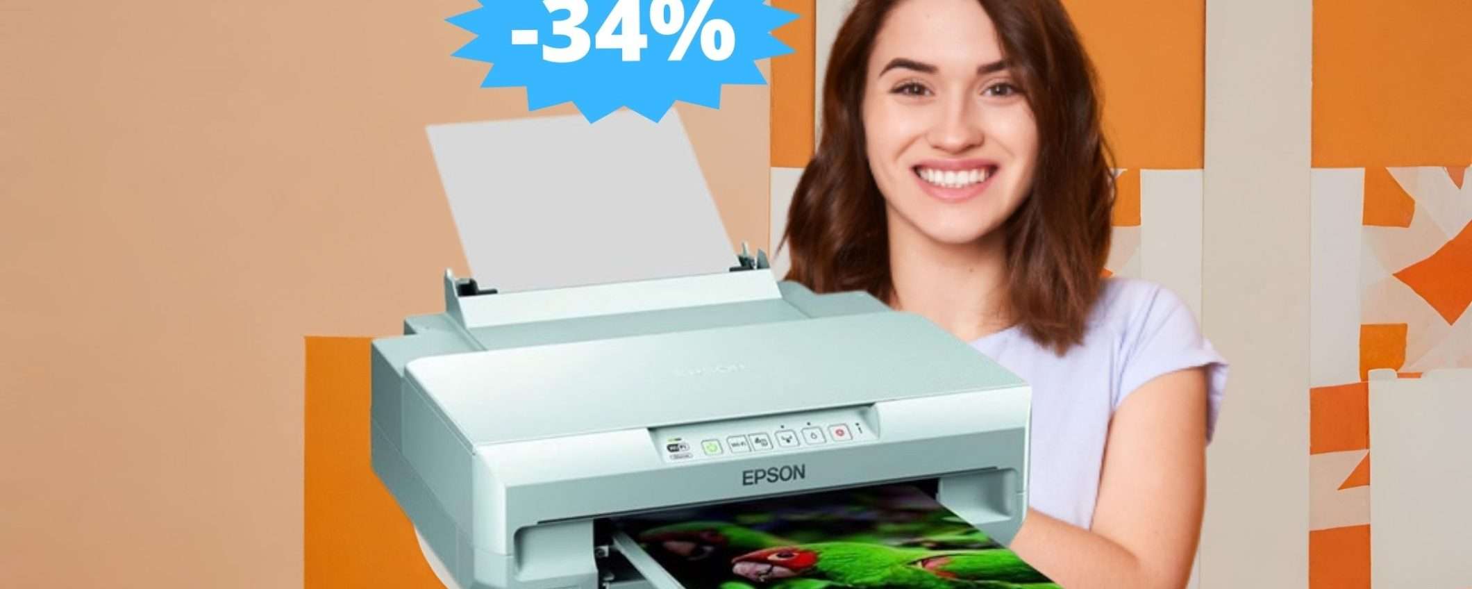 Epson Expression Photo XP-55: MEGA sconto del 34% su Amazon