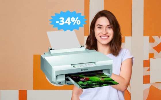 Epson Expression Photo XP-55: MEGA sconto del 34% su Amazon