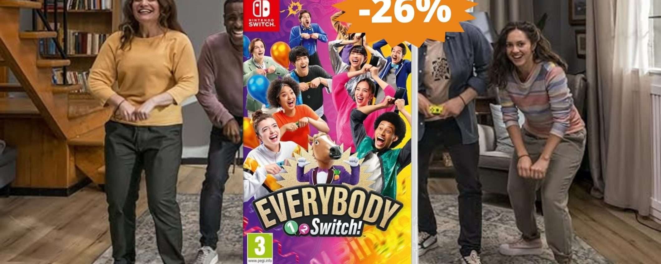 Everybody 1-2 per Switch: puro DIVERTIMENTO in sconto (-26%)