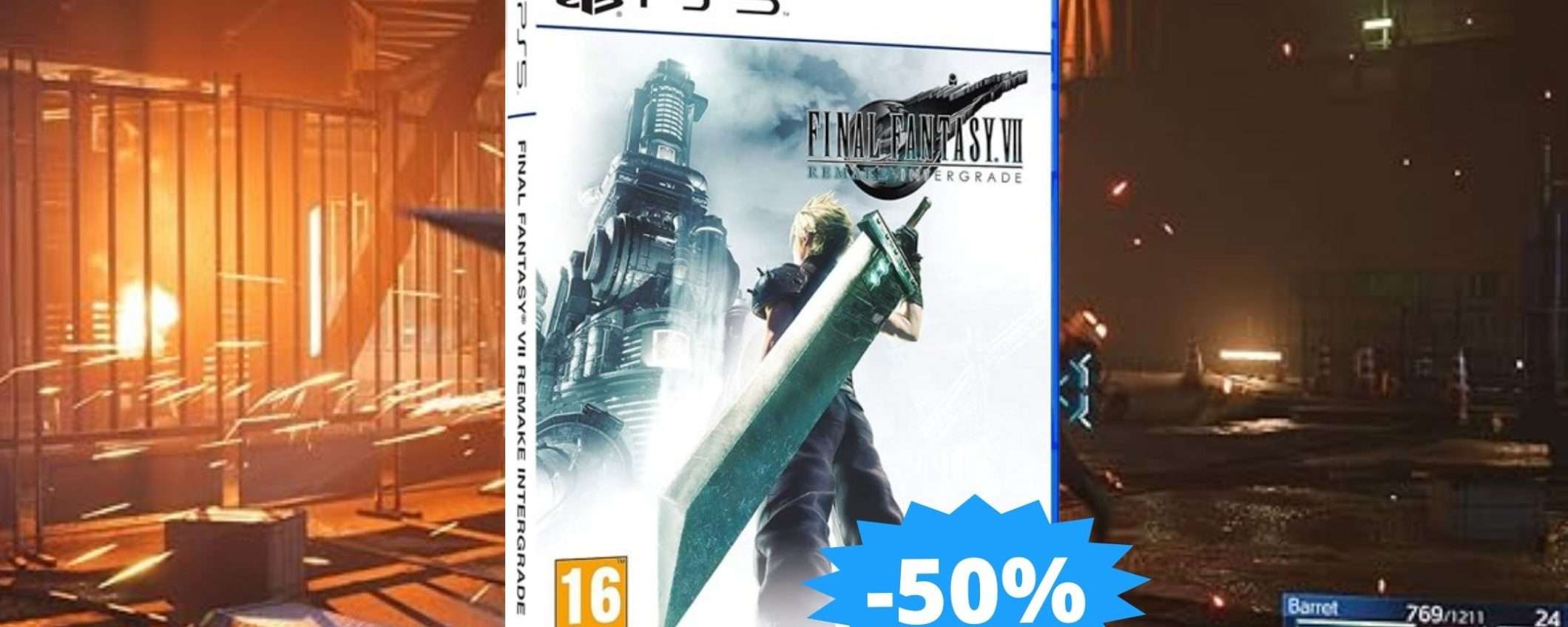 Final Fantasy VII Remake: il viaggio continua su PS5 (-50%)