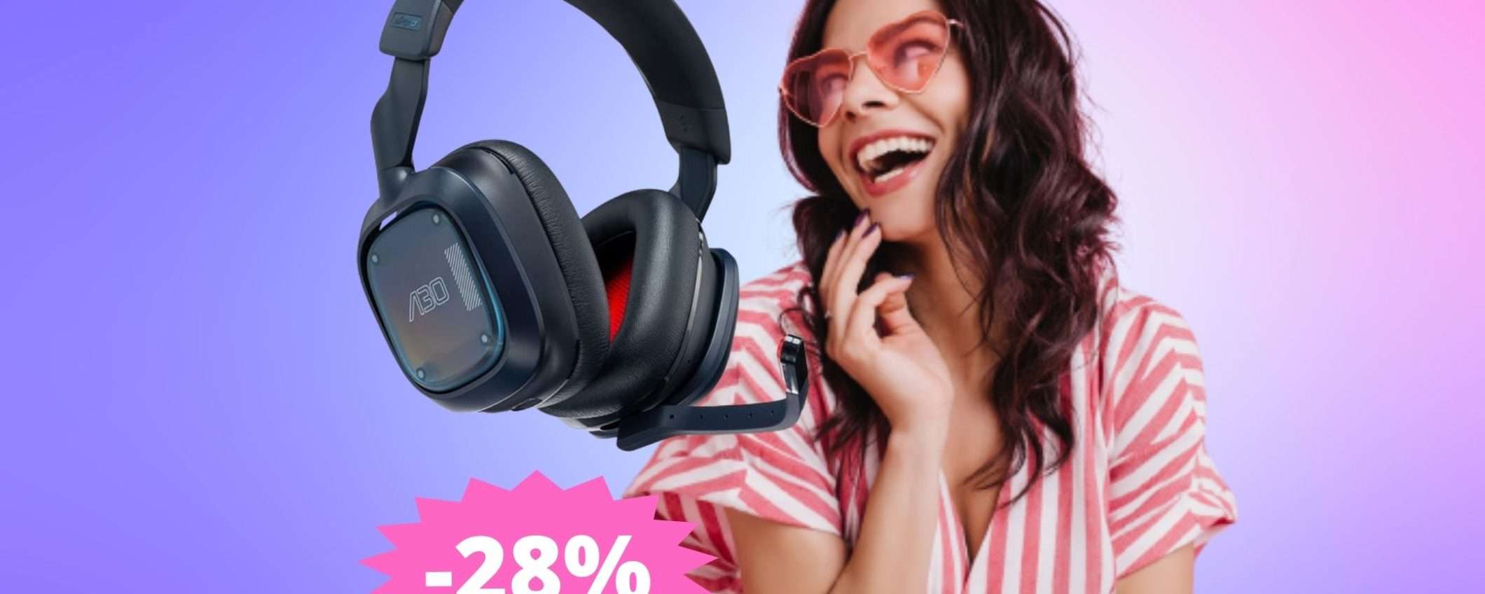 Logitech G Astro A30: stile in SUPER sconto del 28%