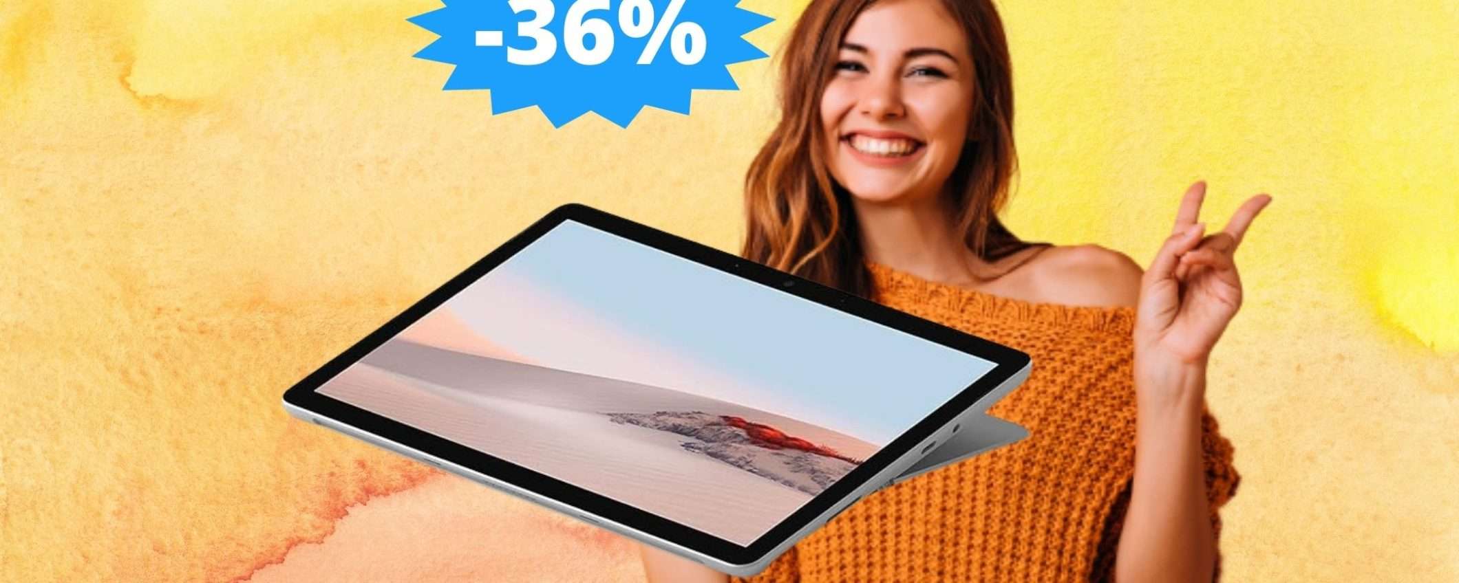 Microsoft Surface GO 2: AFFARE unico su Amazon (-36%)