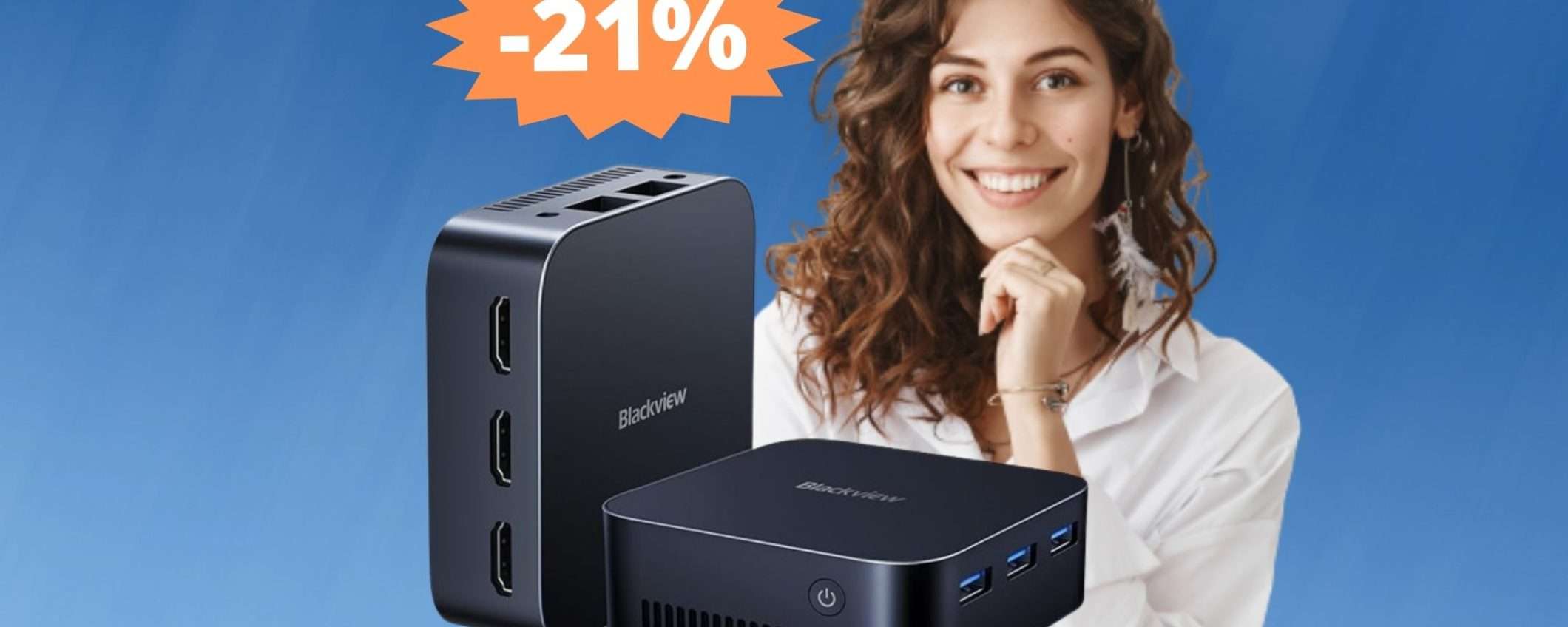 Mini PC Blackview MP80: sconto IRRESISTIBILE del 21%