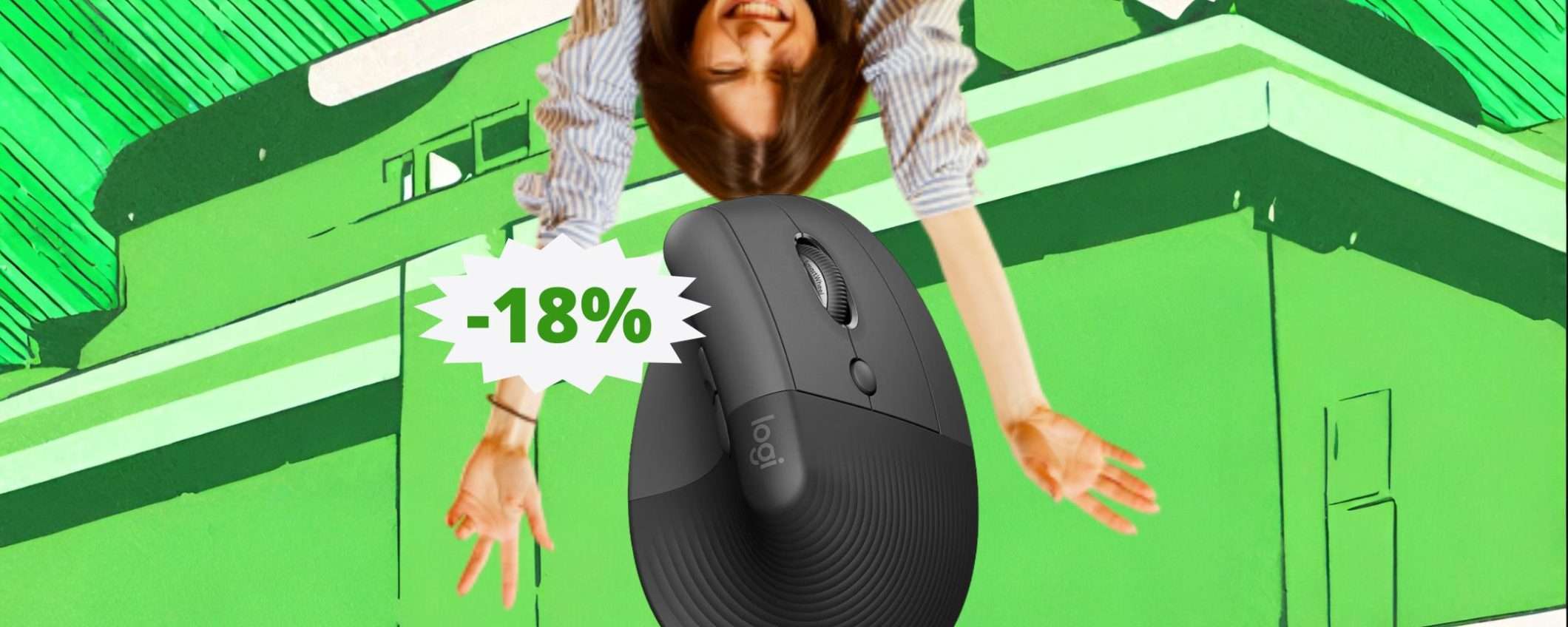 Mouse Logitech Lift: SUPER sconto del 18% su Amazon