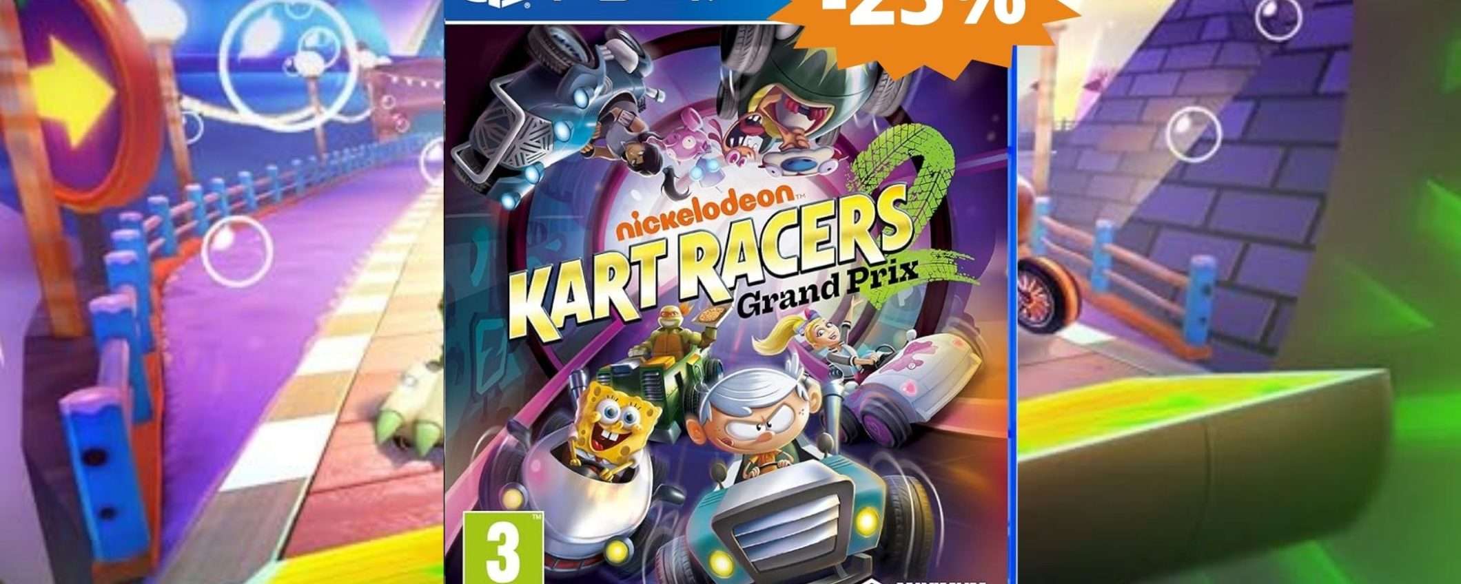 Nickelodeon Kart Racers 2 per PS4: sconto IMPERDIBILE del 25%