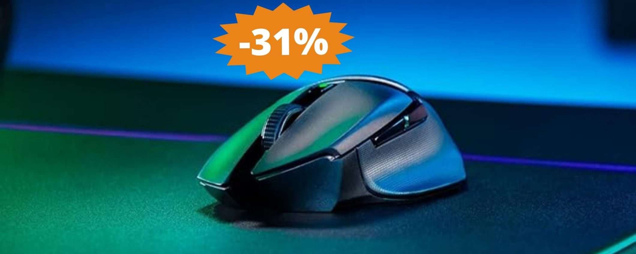 Razer Basilisk X Hyperspeed: MEGA sconto del 31% su Amazon