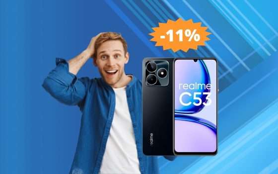 Realme C53: essenziale, economico, ma affidabile (-11%)