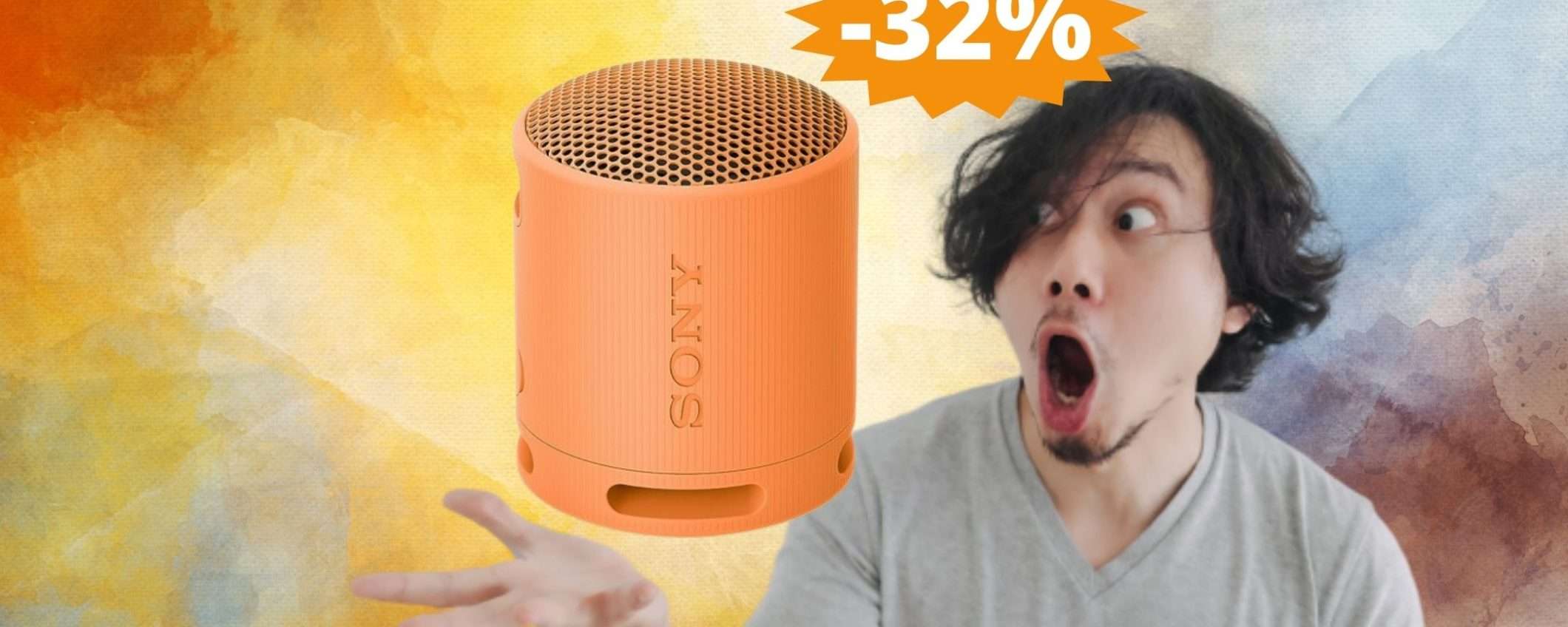 Speaker Sony SRS-XB100: offerta ESCLUSIVA su Amazon (-32%)