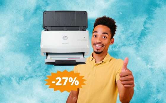 Stampante HP ScanJet PRO 2000: MEGA sconto del 27% su Amazon