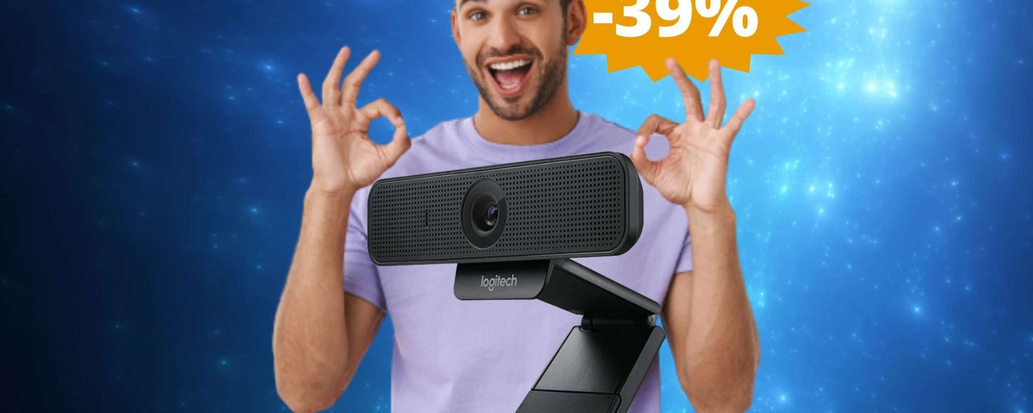 Webcam Logitech C925-E: professionale e di qualità (-39%)