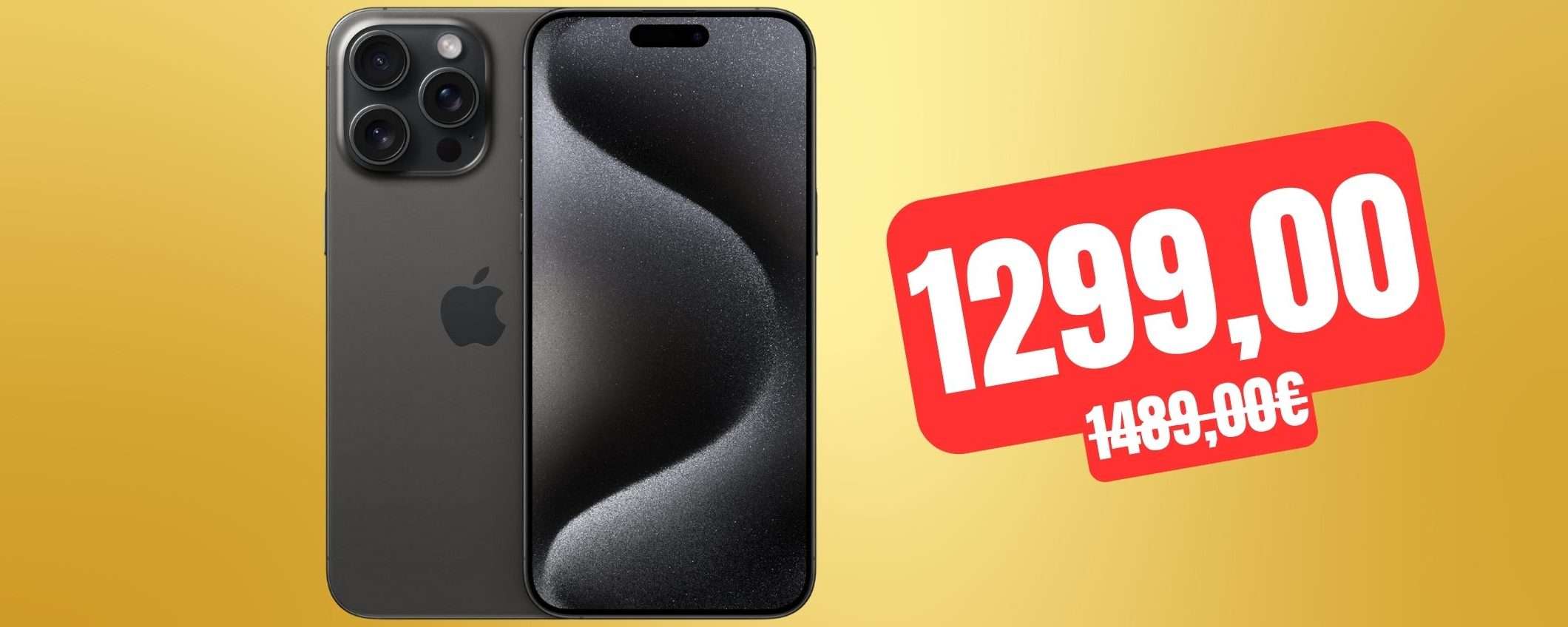 iPhone 15 Pro Max 256GB è in OFFERTA su Amazon al MINIMO STORICO