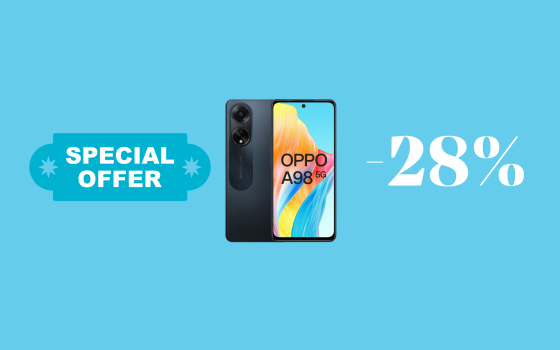 OPPO A98 5G, con il 28% di sconto è un BEST-BUY