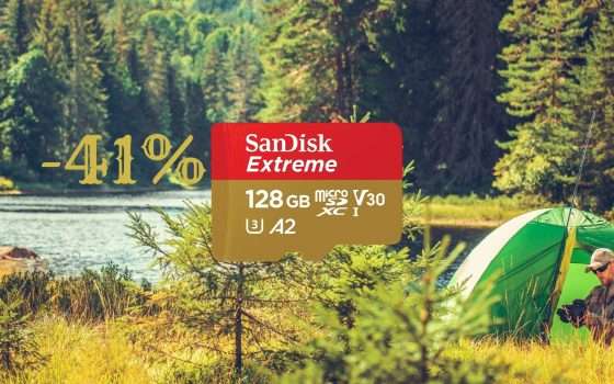 MicroSD SanDisk Extreme: 128GB al 41% di SCONTO