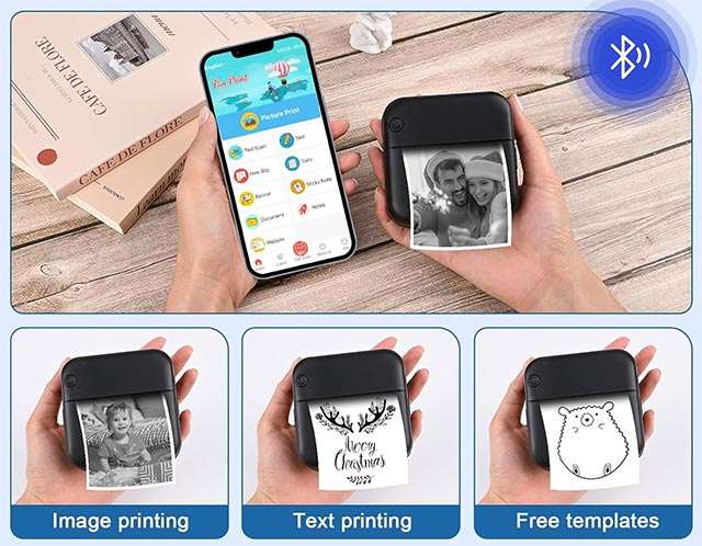 La mini stampante fotografica portatile con connettività Bluetooth