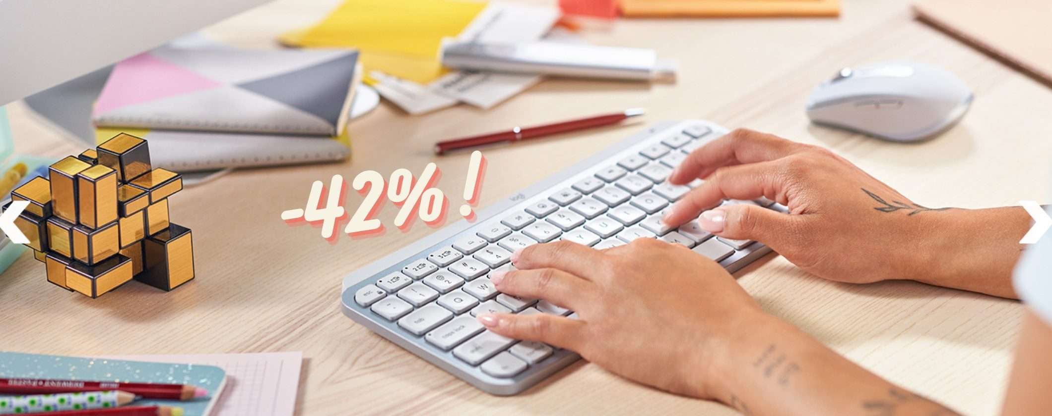 MX Keys Mini: la TASTIERA SUPER al 42% di SCONTO