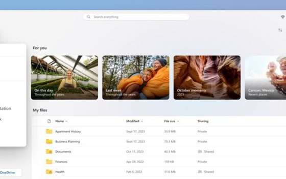 È iniziato il roll-out della nuova interfaccia di OneDrive di Microsoft