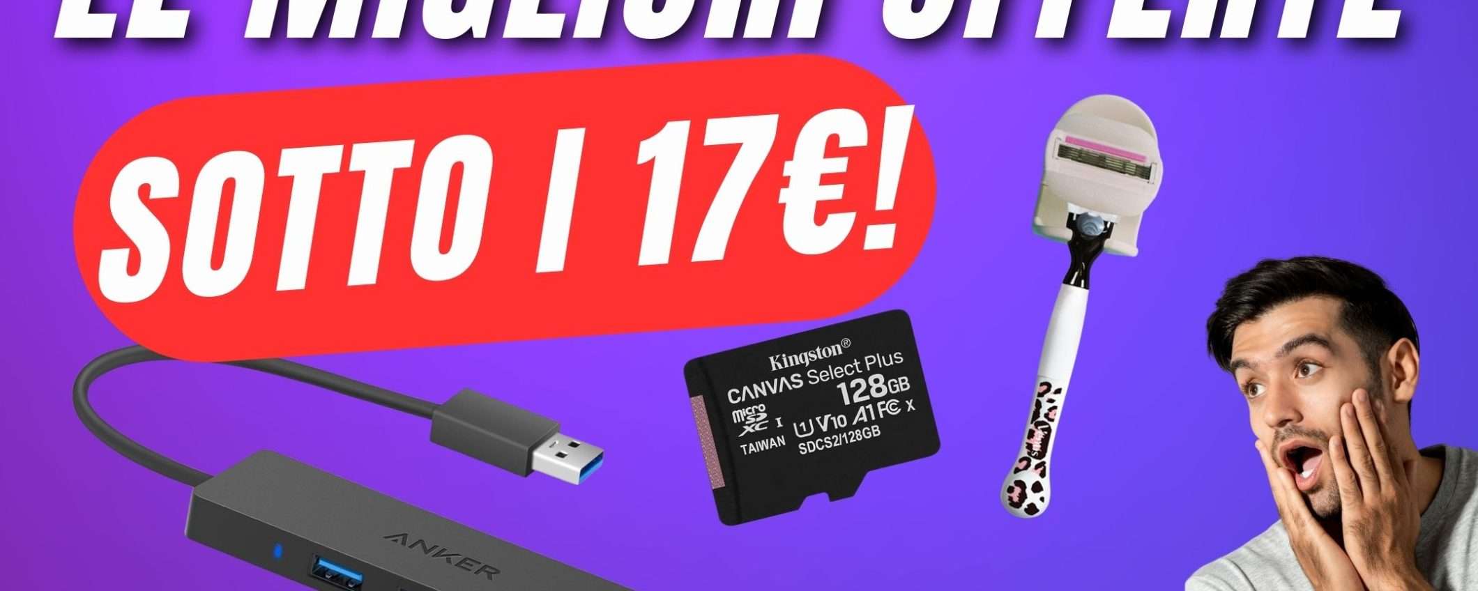 Le Migliori OFFERTE su Amazon sotto i 17€!