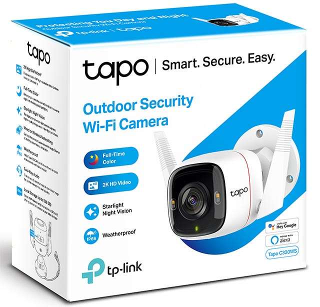 La telecamera TP-Link Tapo C320WS con Wi-Fi per la videosorveglianza degli ambienti esterni