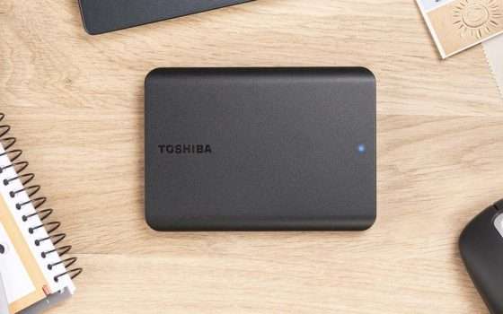 Disco esterno Toshiba da 2 TB oggi al MIGLIOR PREZZO