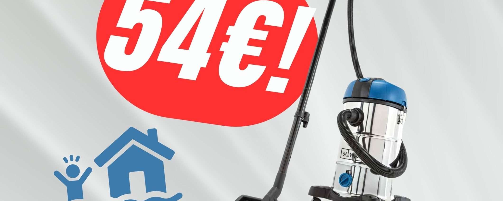 Questo Aspiratutto aspira anche i LIQUIDI (e costa 54€ con lo SCONTO)