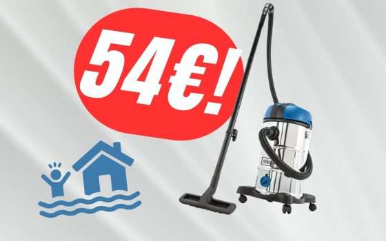 Questo Aspiratutto aspira anche i LIQUIDI (e costa 54€ con lo SCONTO)