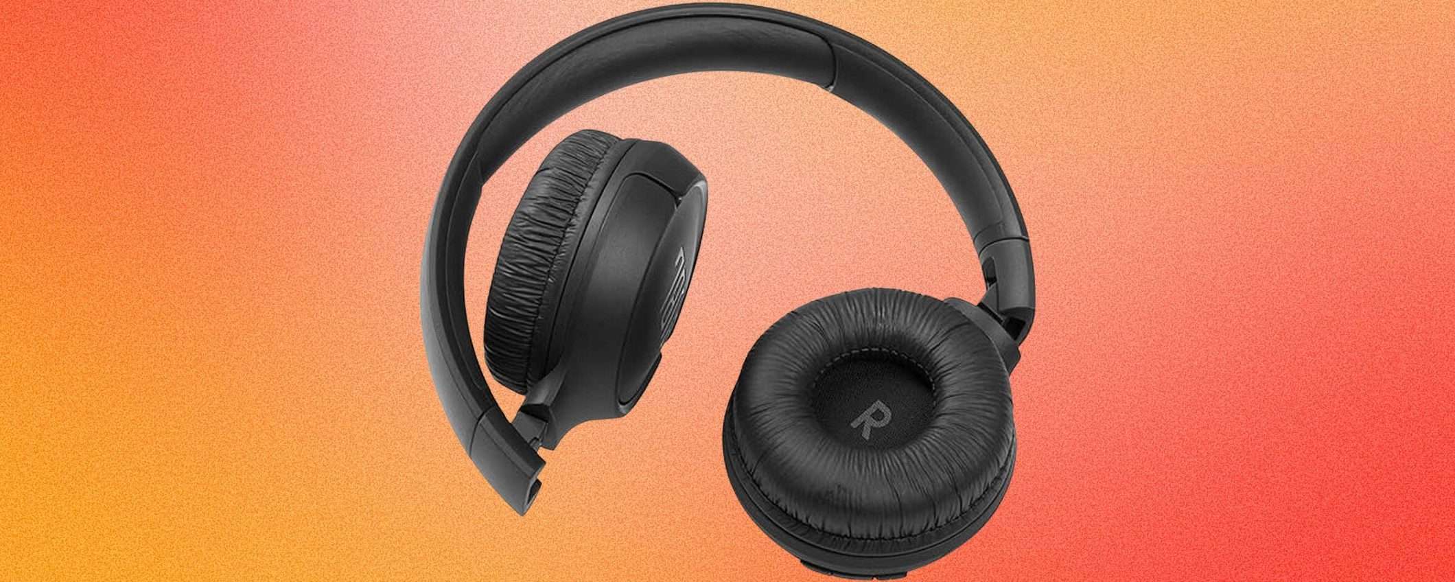 Cuffie JBL Tune: fino a 40 ORE DI MUSICA in SUPER SCONTO (-42%)