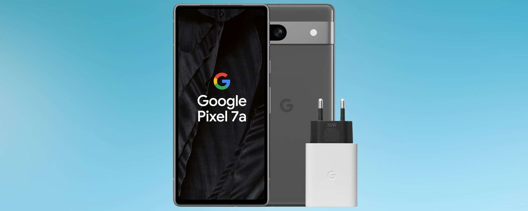 Google Pixel 7a in offerta al MINIMO STORICO: caricatore 30W INCLUSO