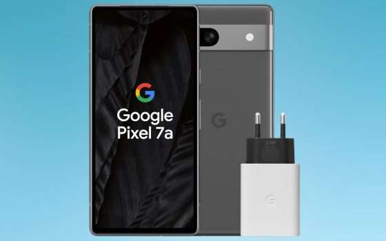 Google Pixel 7a in offerta al MINIMO STORICO: caricatore 30W INCLUSO