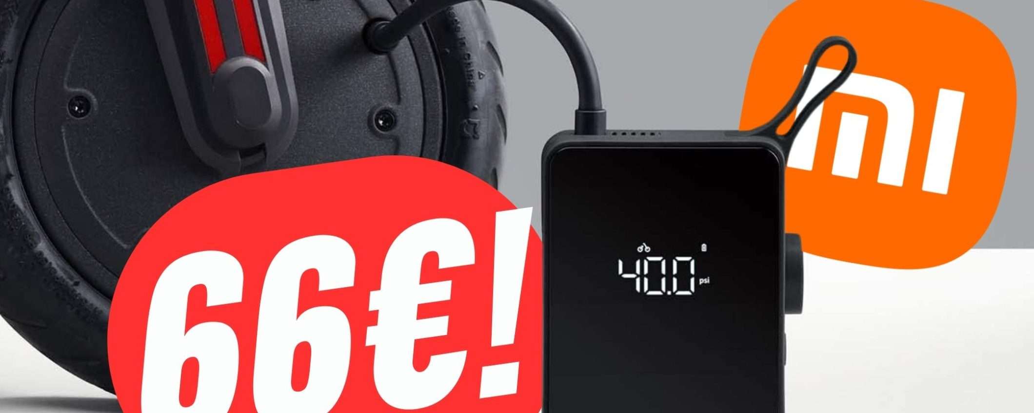 Il Compressore Portatile HOTO by Xiaomi è scontato del 49%!