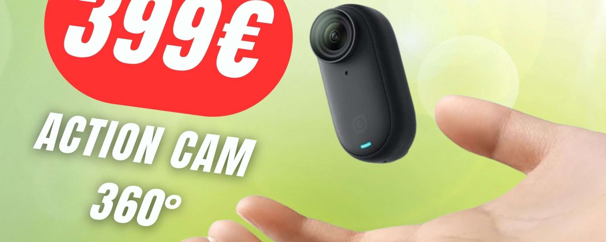 L'Action Camera che registra a 360° è SCONTATA di -57€!