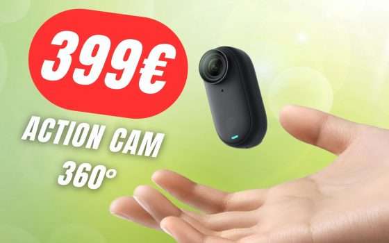 L'Action Camera che registra a 360° è SCONTATA di -57€!