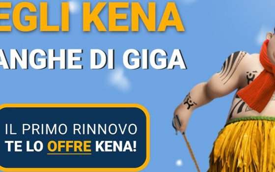 Promo Kena: 130GB a soli 6,99€, primo mese GRATIS