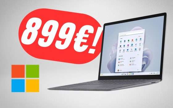 Il Laptop Microsoft Surface con Intel Evo è scontato di 300€!